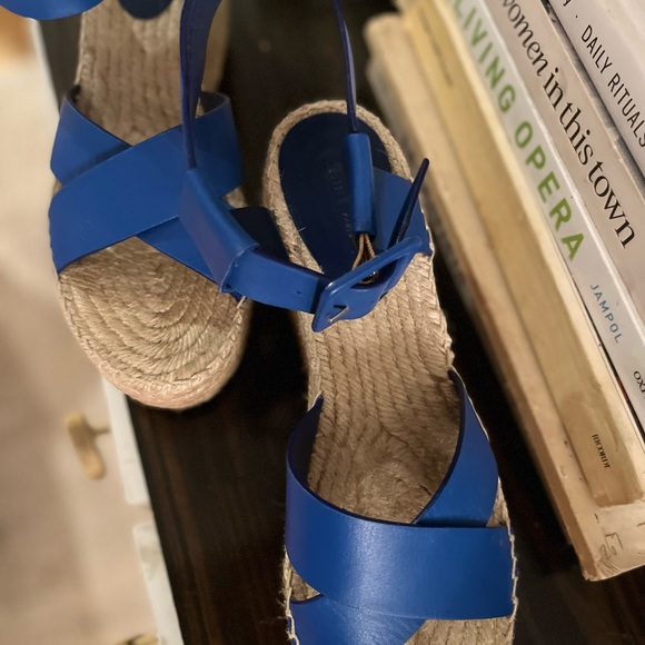 Céline buckle platform Espadrilles sandals SZ 39 9 - Picture 3 of 8